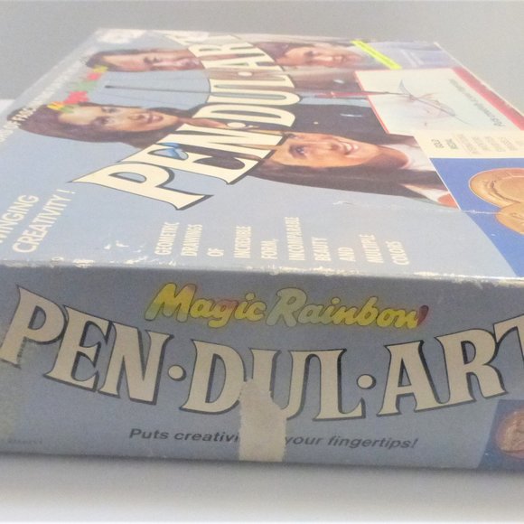 1970 PEN-DUL-ART Magic RAINBOW Pendulum Art Germany Handmade French English - Picture 4 of 12